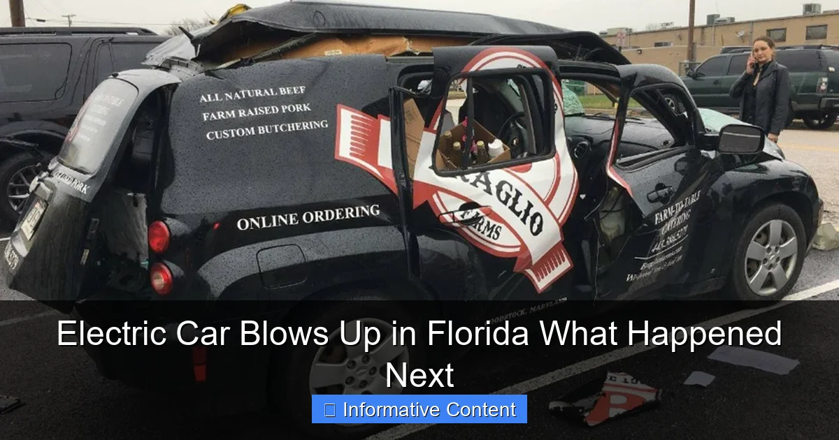 Electric Car Blows Up in Florida What Happened Next