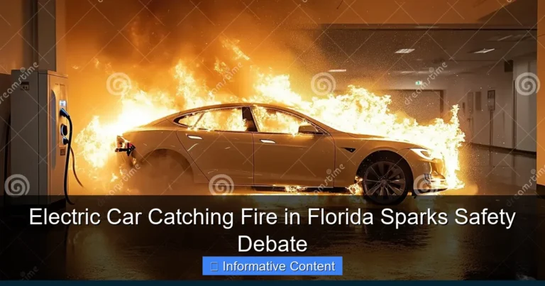 Electric Car Catching Fire in Florida Sparks Safety Debate