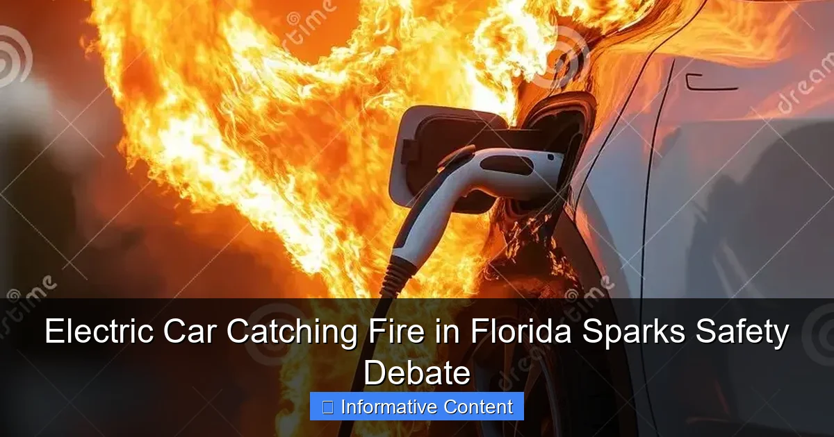 Electric Car Catching Fire in Florida Sparks Safety Debate