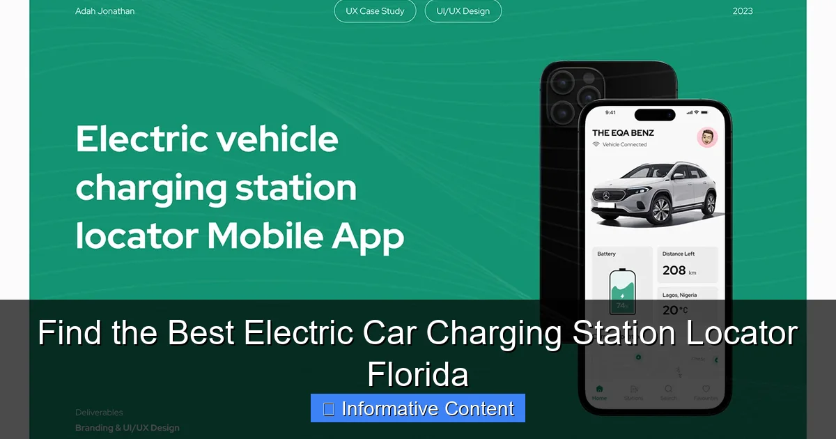 Find the Best Electric Car Charging Station Locator Florida