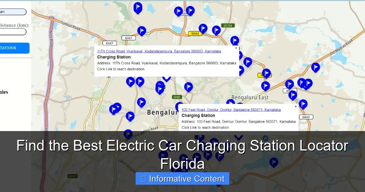 Find the Best Electric Car Charging Station Locator Florida