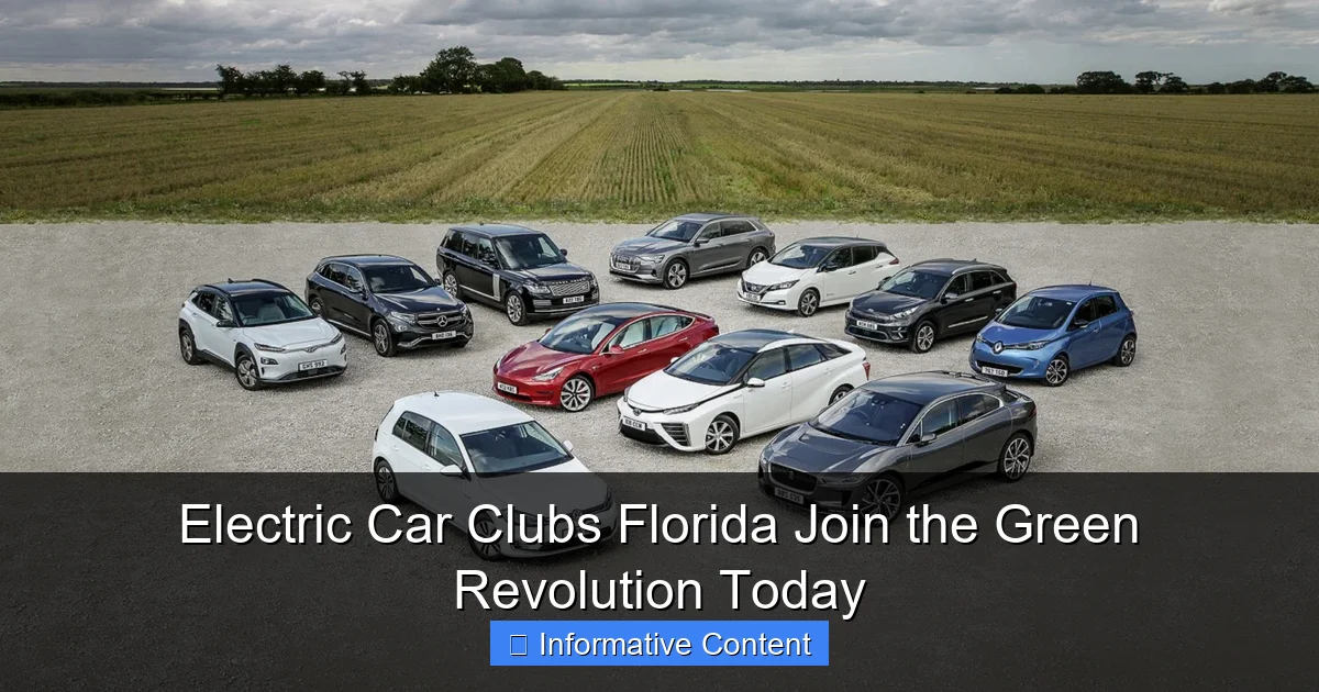 Electric Car Clubs Florida Join the Green Revolution Today