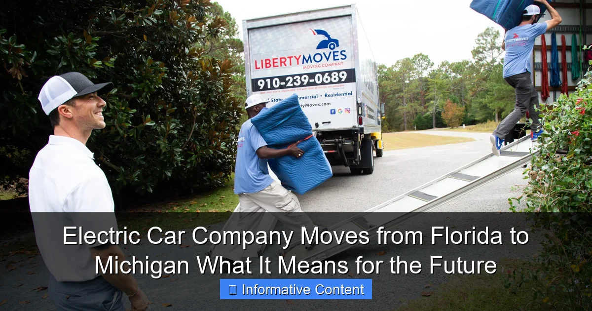 Electric Car Company Moves from Florida to Michigan What It Means for the Future