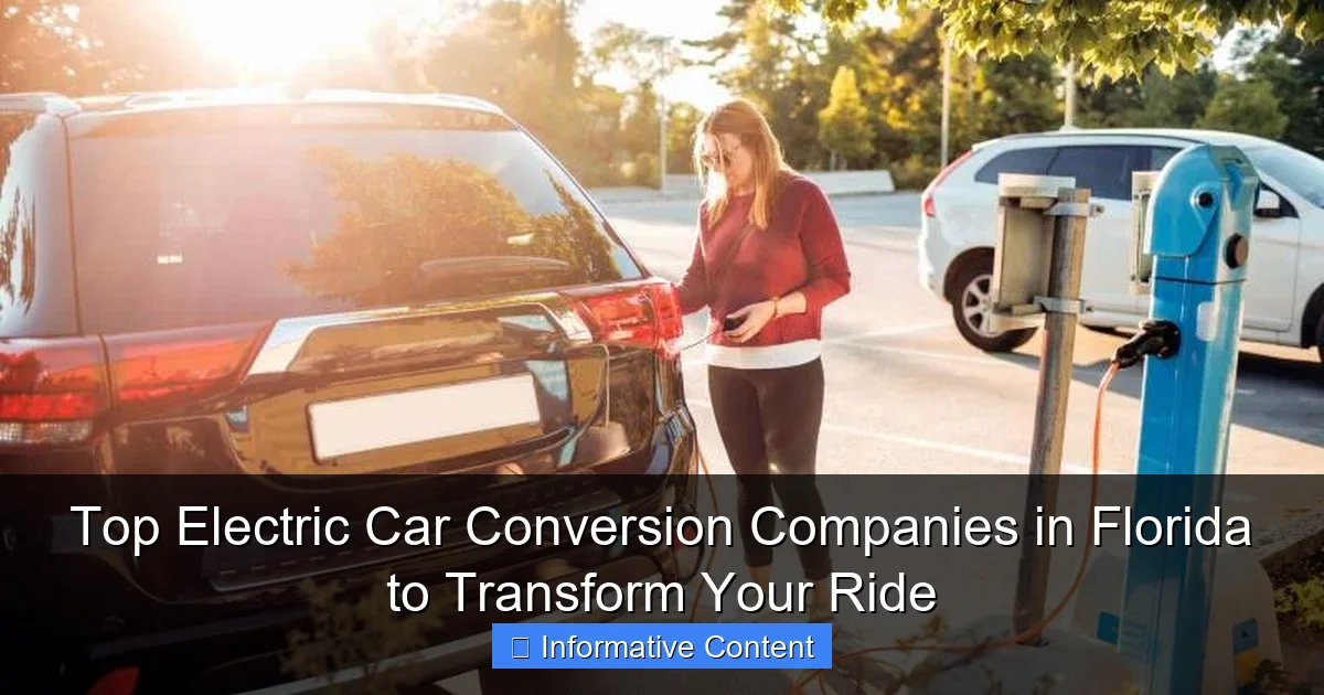 Top Electric Car Conversion Companies in Florida to Transform Your Ride