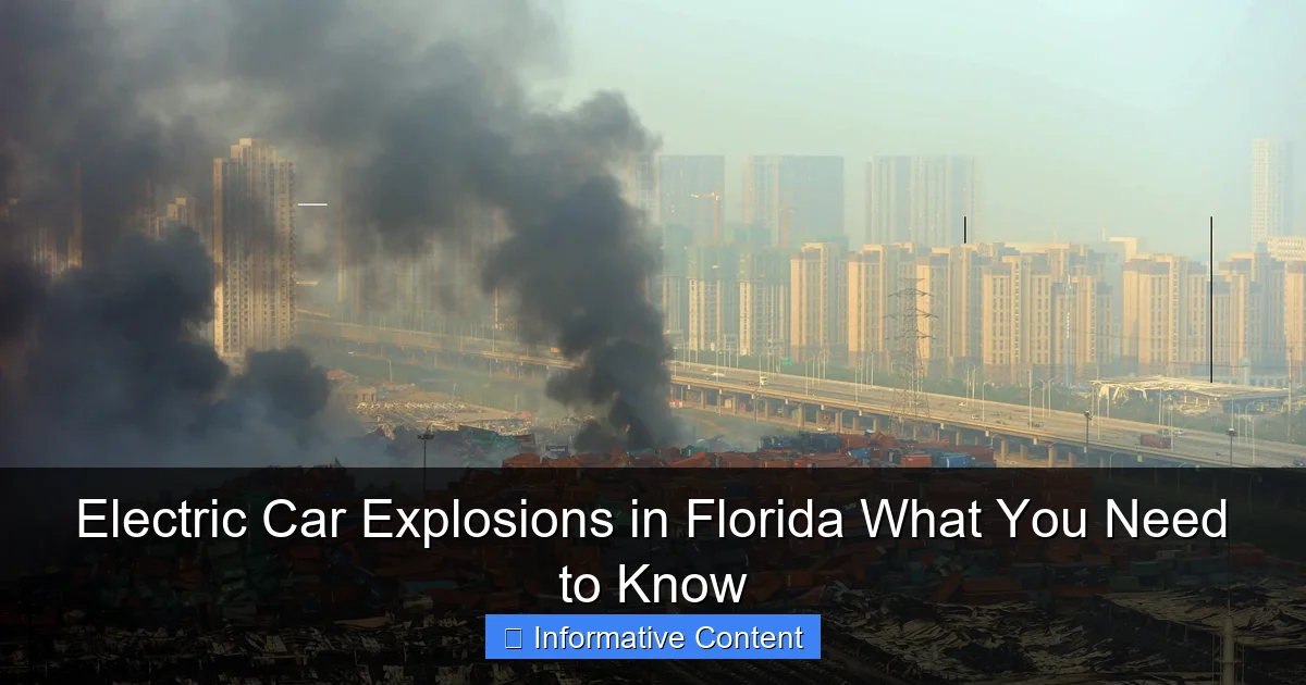 Electric Car Explosions in Florida What You Need to Know