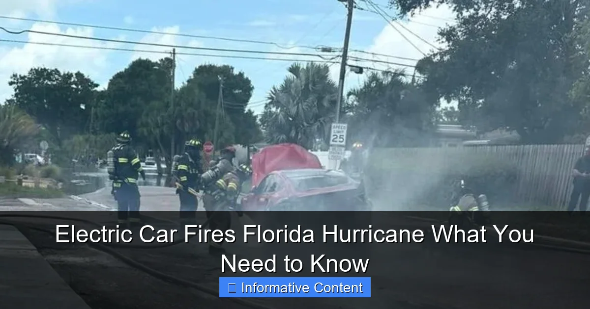 Electric Car Fires Florida Hurricane What You Need to Know