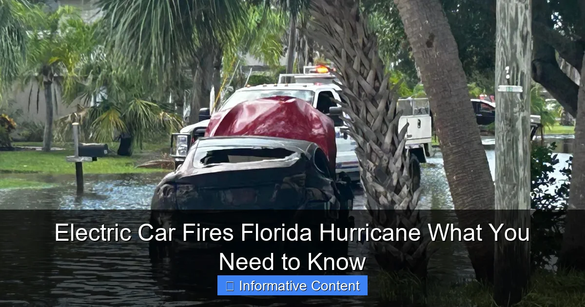 Electric Car Fires Florida Hurricane What You Need to Know