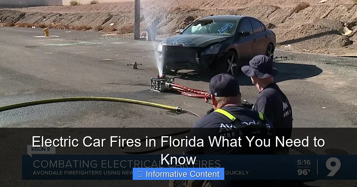 Electric Car Fires in Florida What You Need to Know