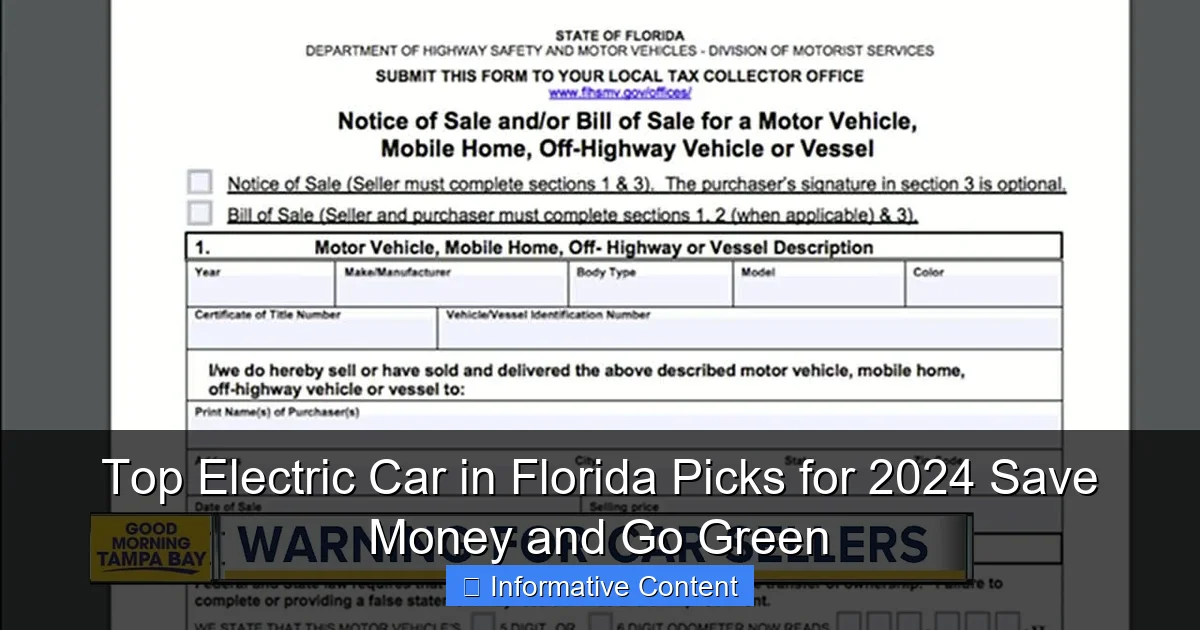 Top Electric Car in Florida Picks for 2024 Save Money and Go Green
