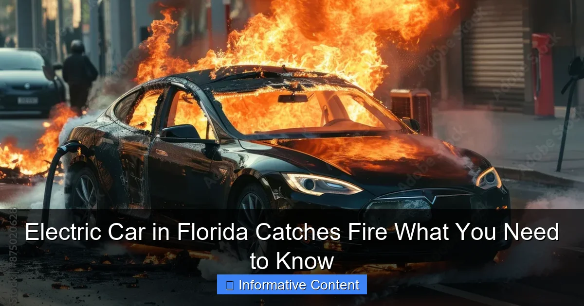Electric Car in Florida Catches Fire What You Need to Know