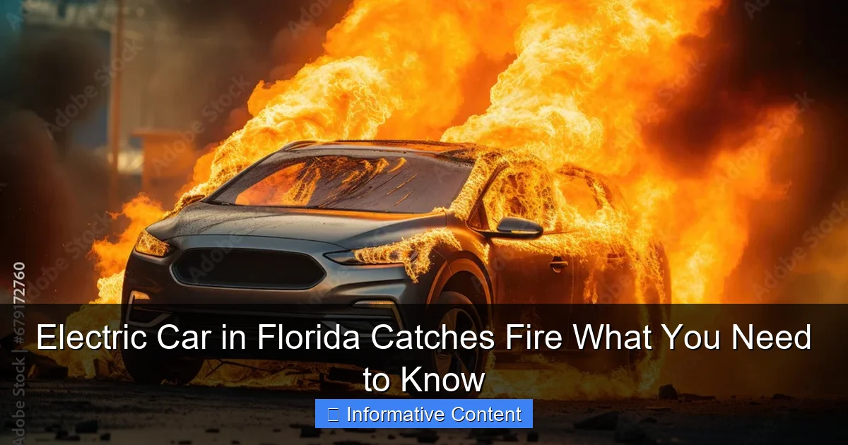 Electric Car in Florida Catches Fire What You Need to Know