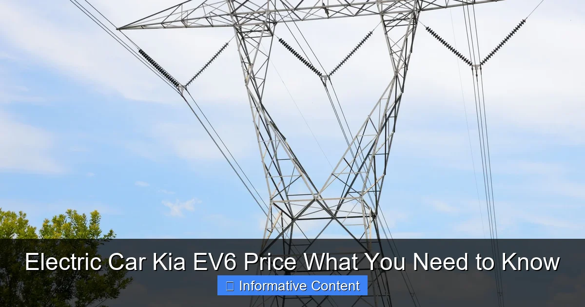 Electric Car Kia EV6 Price What You Need to Know
