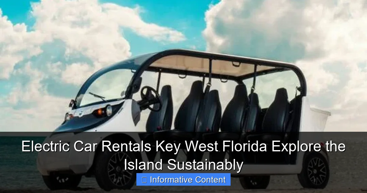Electric Car Rentals Key West Florida Explore the Island Sustainably