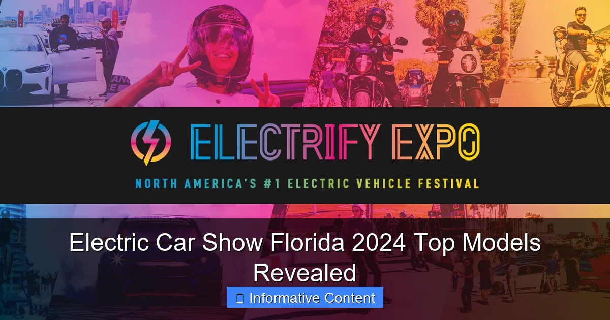 Electric Car Show Florida 2024 Top Models Revealed
