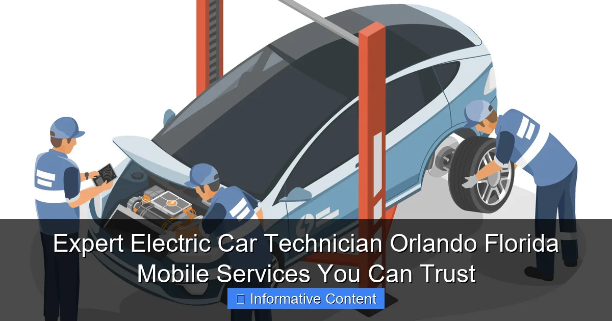 Expert Electric Car Technician Orlando Florida Mobile Services You Can Trust