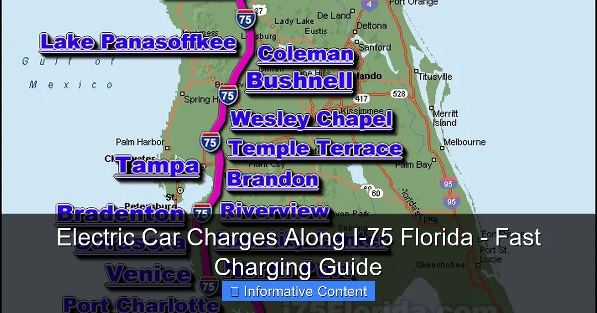 Electric Car Charges Along I-75 Florida - Fast Charging Guide