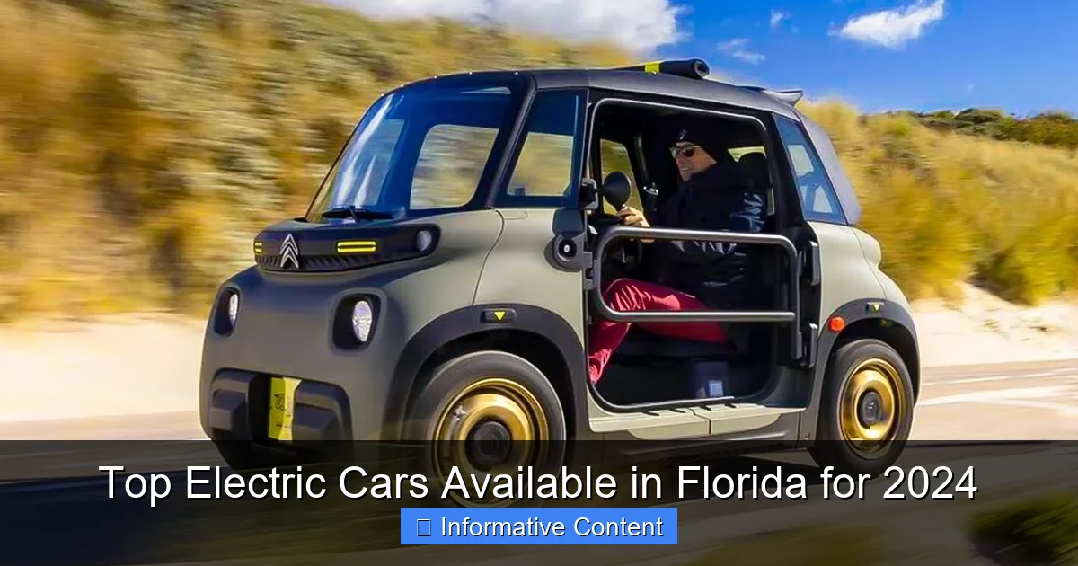 Top Electric Cars Available in Florida for 2024