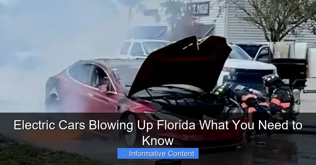 Electric Cars Blowing Up Florida What You Need to Know