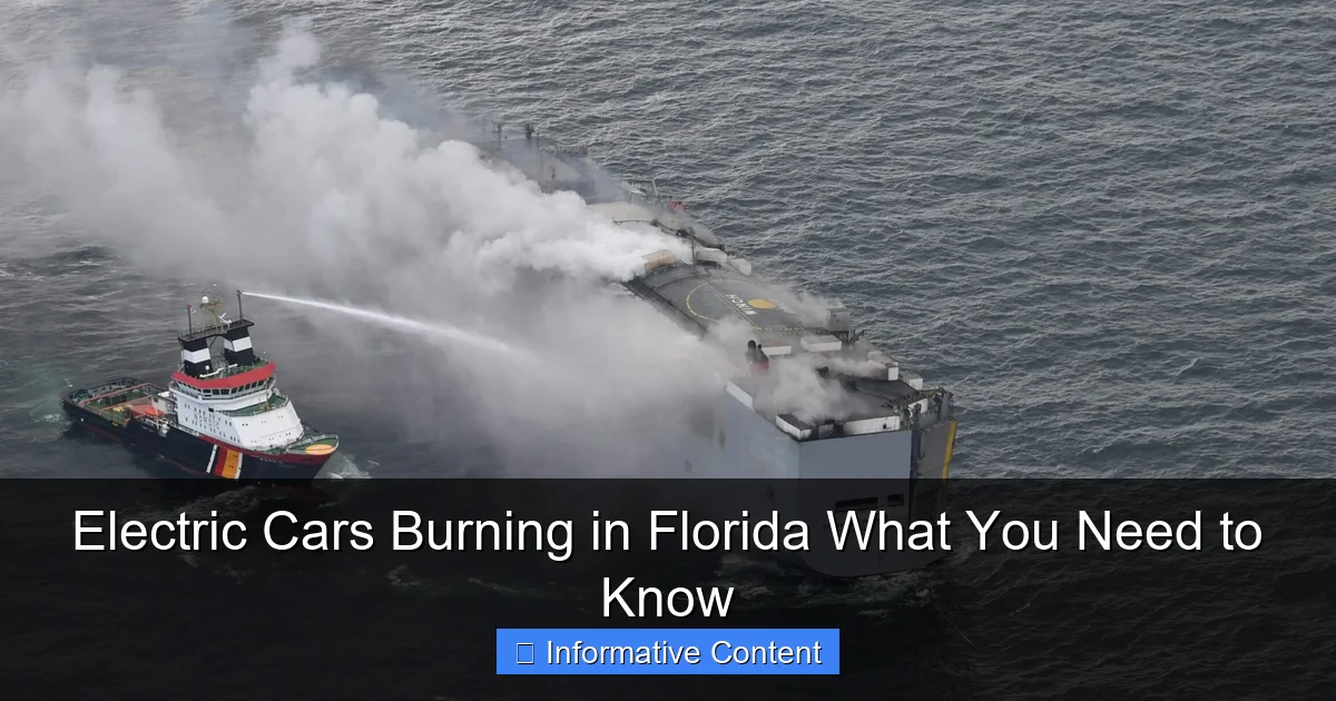 Electric Cars Burning in Florida What You Need to Know