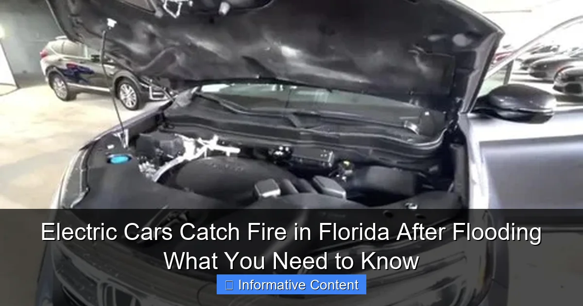 Electric Cars Catch Fire in Florida After Flooding What You Need to Know