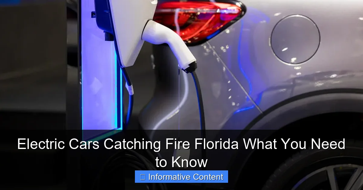 Electric Cars Catching Fire Florida What You Need to Know
