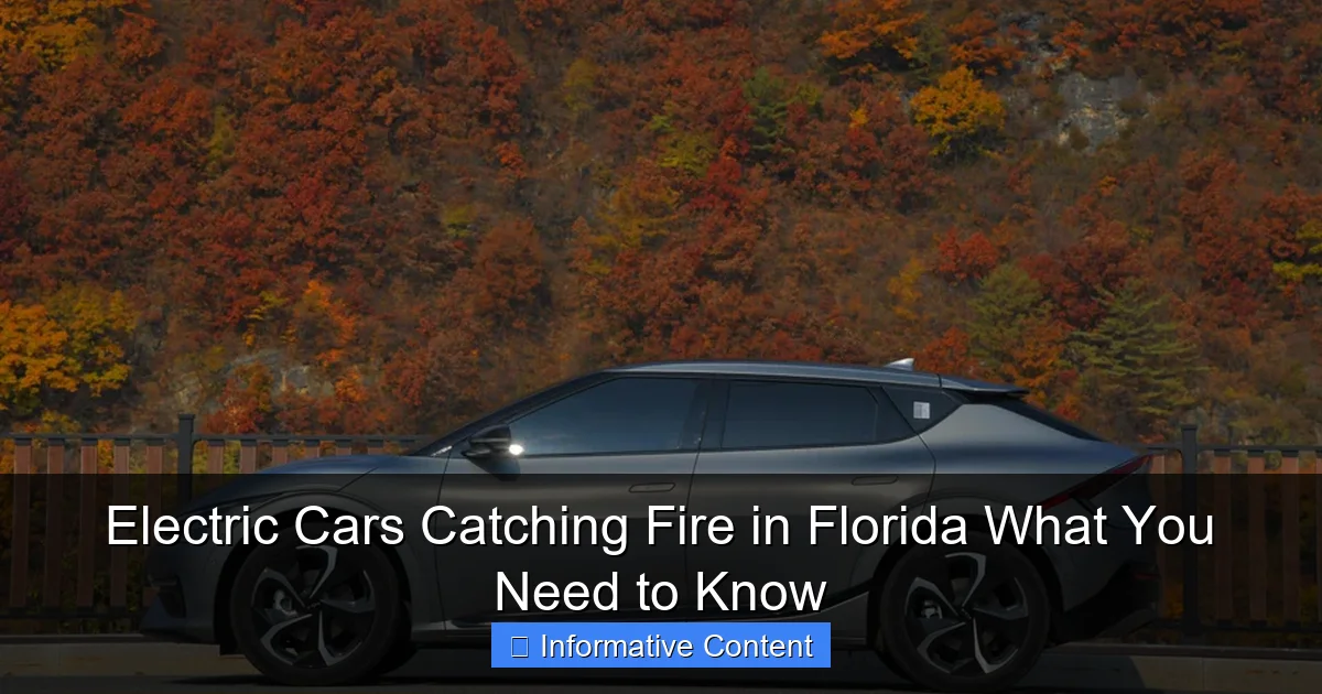 Electric Cars Catching Fire in Florida What You Need to Know