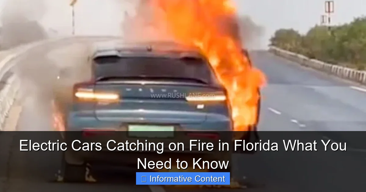 Electric Cars Catching on Fire in Florida What You Need to Know