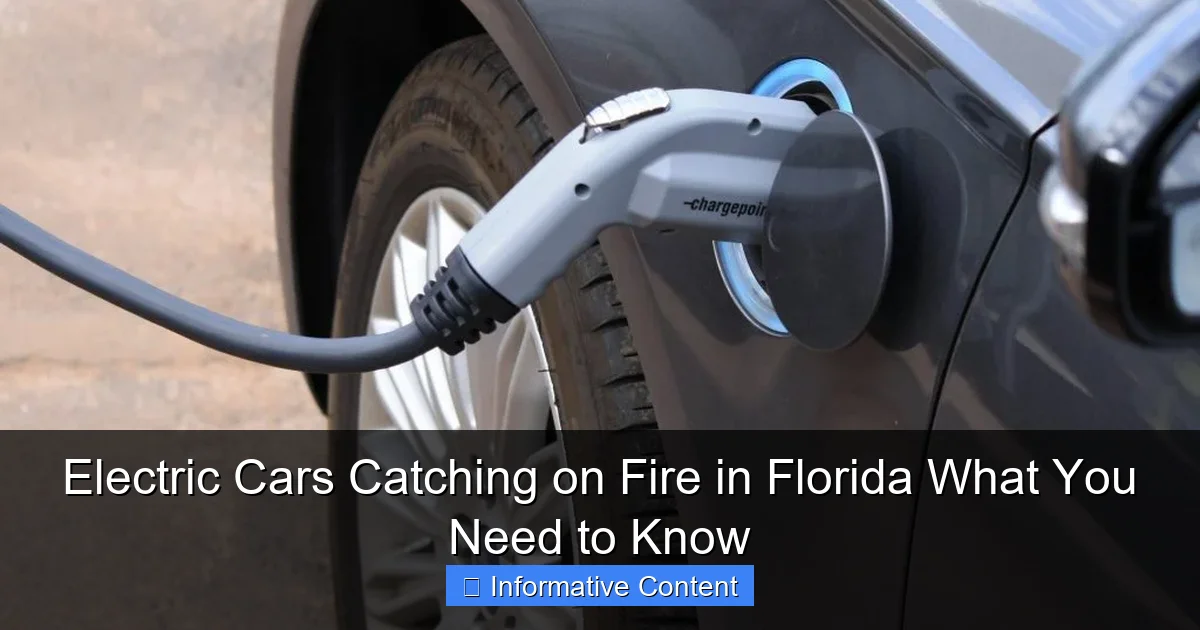 Electric Cars Catching on Fire in Florida What You Need to Know