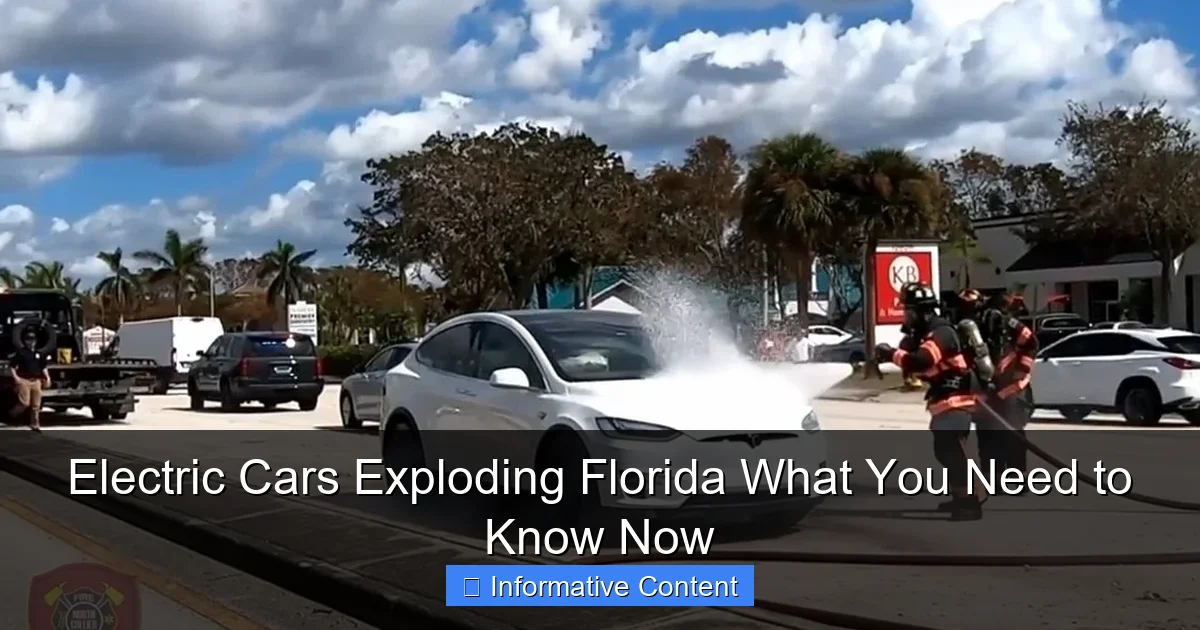 Electric Cars Exploding Florida What You Need to Know Now