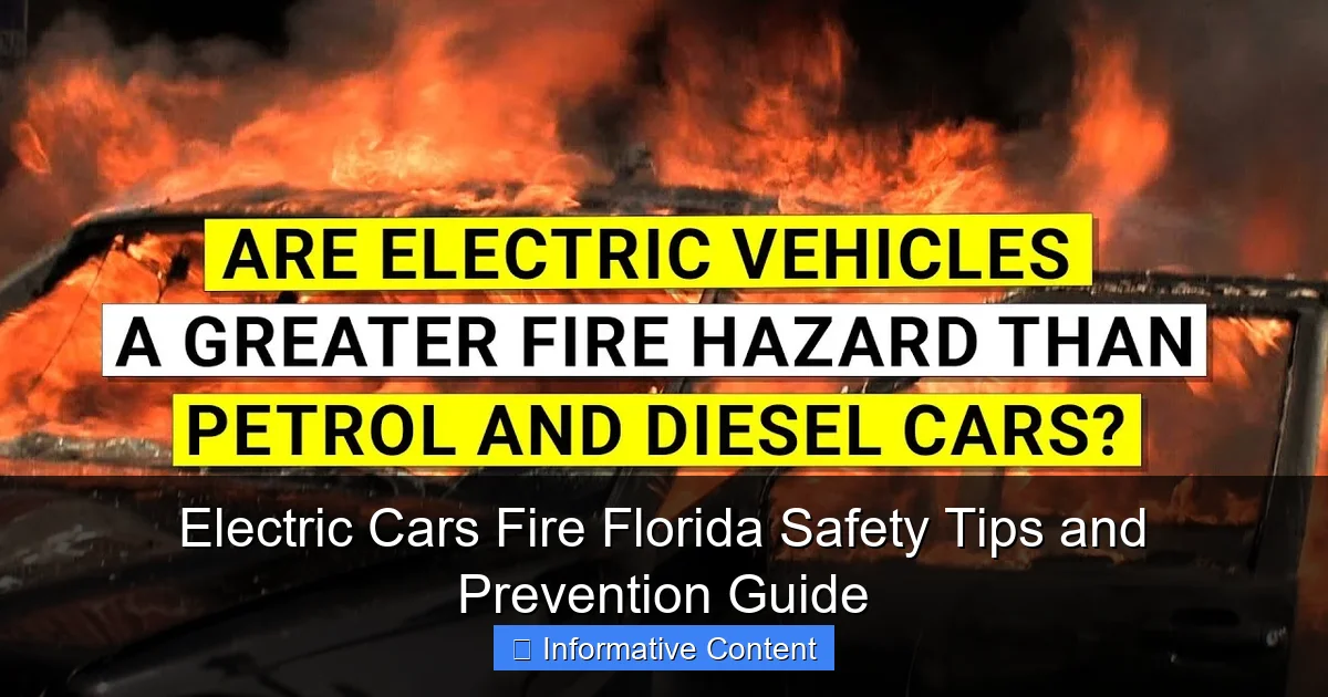 Electric Cars Fire Florida Safety Tips and Prevention Guide