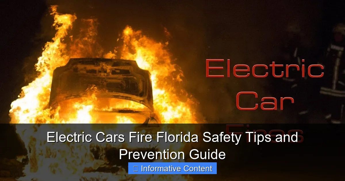 Electric Cars Fire Florida Safety Tips and Prevention Guide