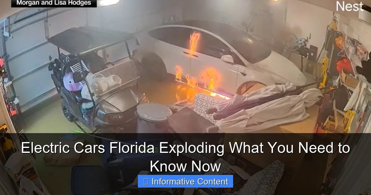 Electric Cars Florida Exploding What You Need to Know Now