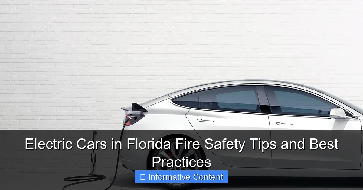 Electric Cars in Florida Fire Safety Tips and Best Practices