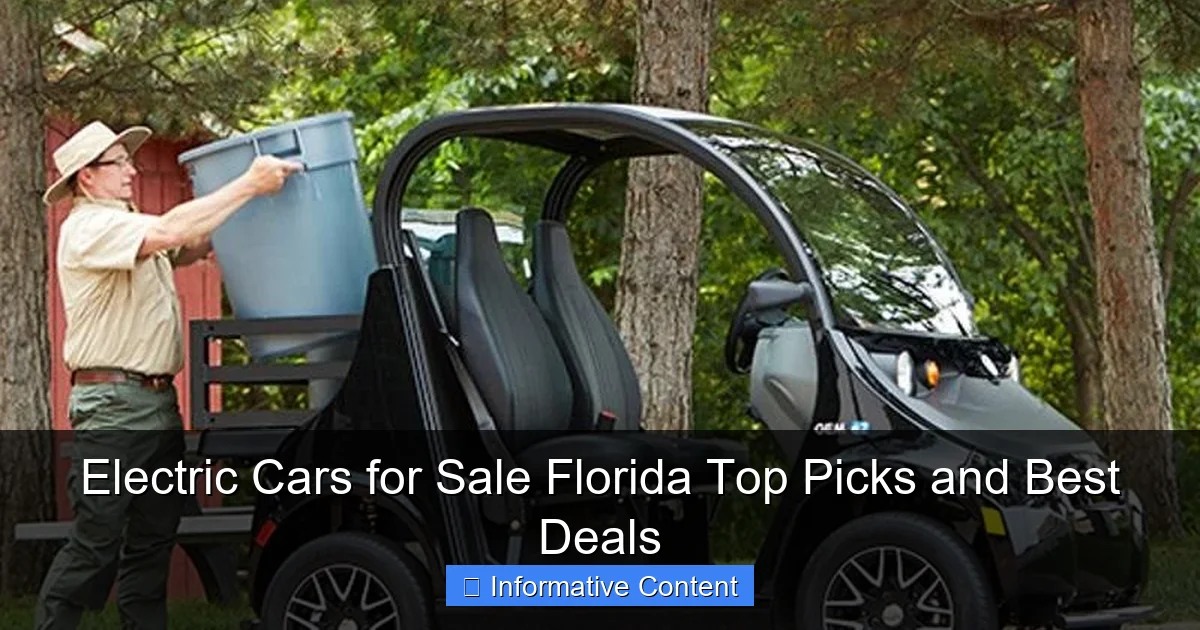 Electric Cars for Sale Florida Top Picks and Best Deals