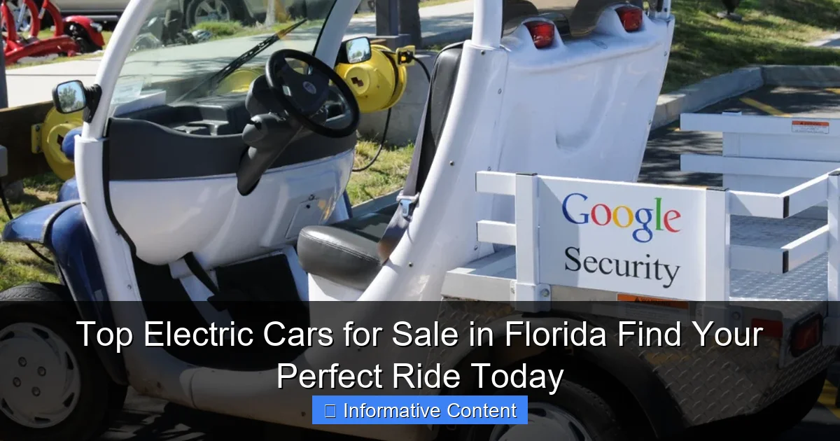 Top Electric Cars for Sale in Florida Find Your Perfect Ride Today