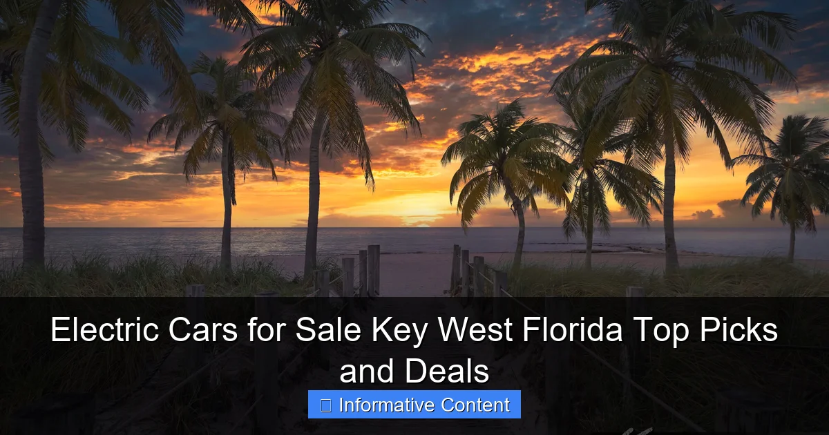 Electric Cars for Sale Key West Florida Top Picks and Deals