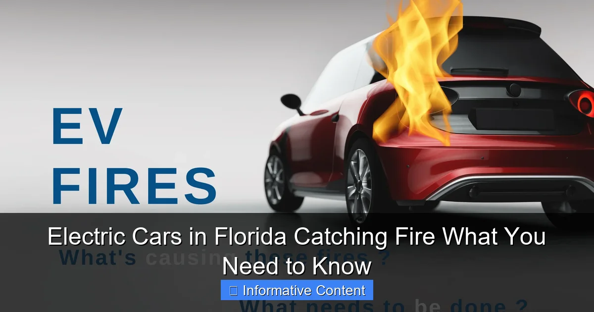 Electric Cars in Florida Catching Fire What You Need to Know