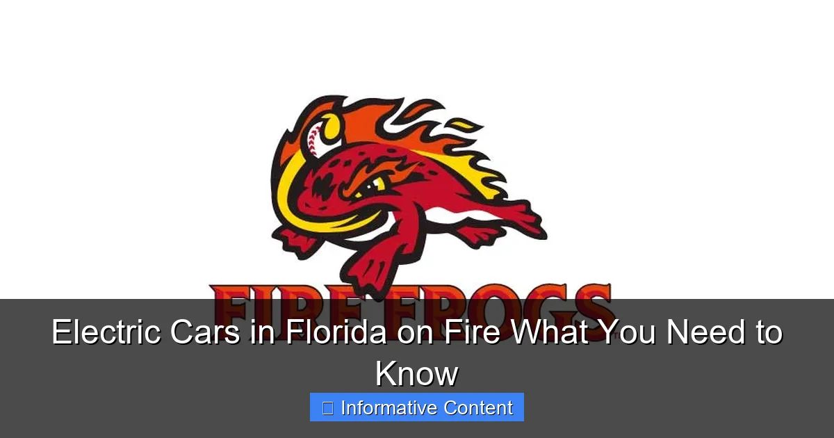Electric Cars in Florida on Fire What You Need to Know