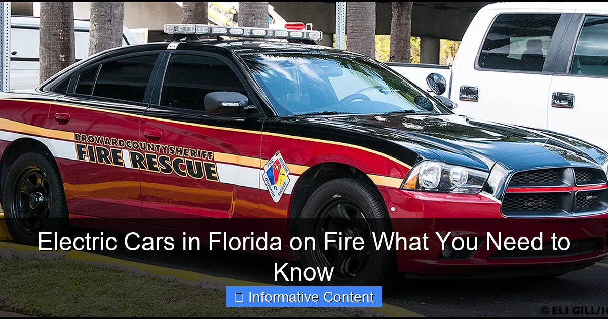 Electric Cars in Florida on Fire What You Need to Know