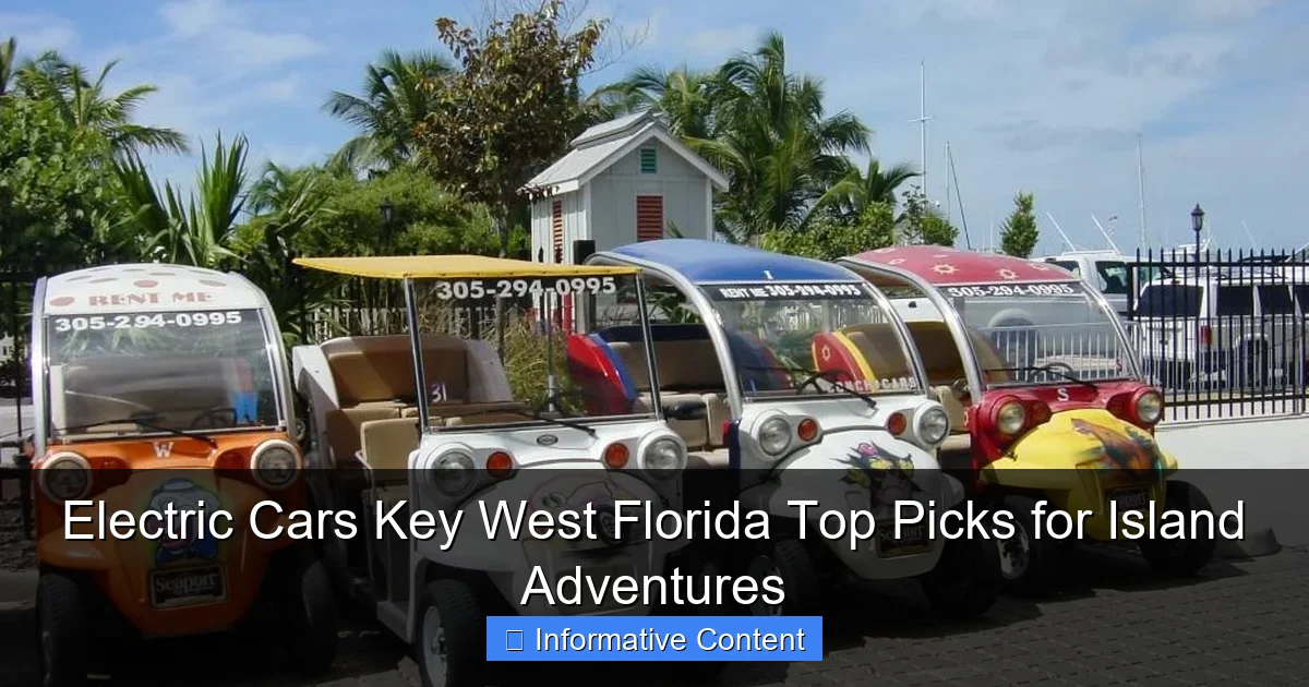 Electric Cars Key West Florida Top Picks for Island Adventures