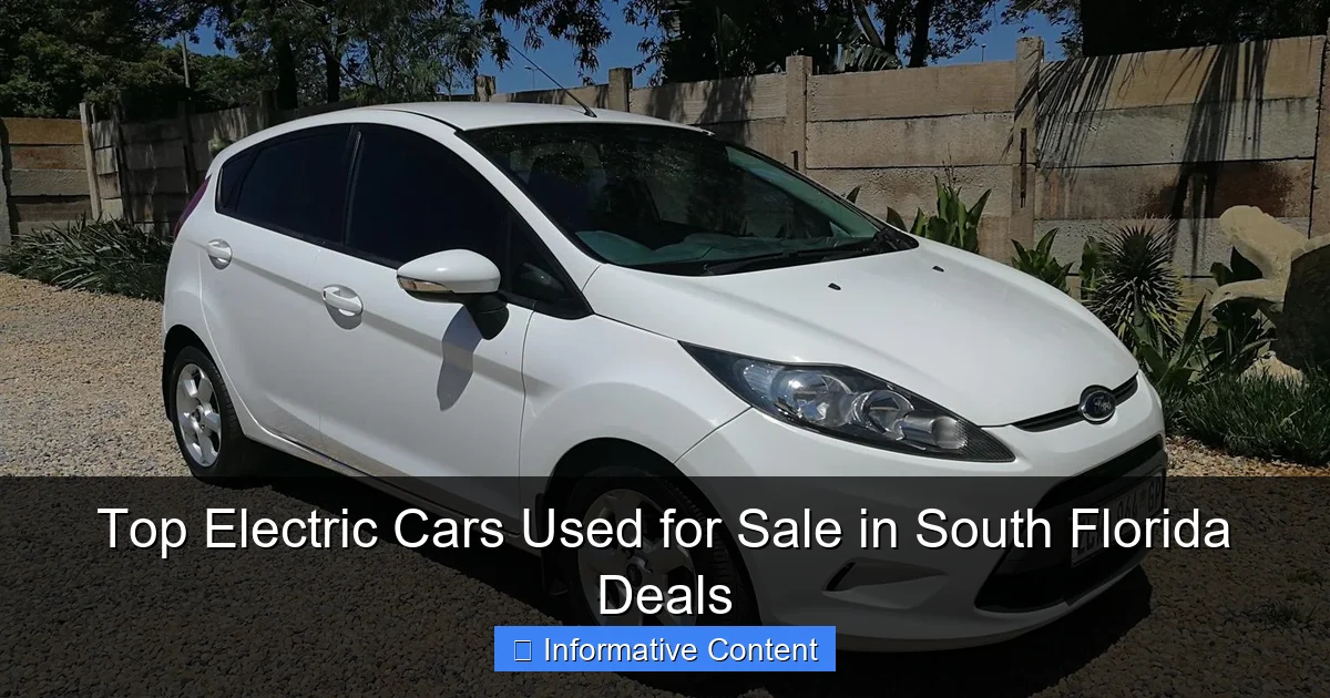 Top Electric Cars Used for Sale in South Florida Deals