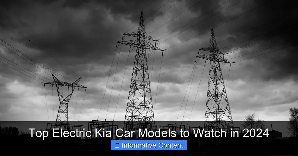 Top Electric Kia Car Models to Watch in 2024