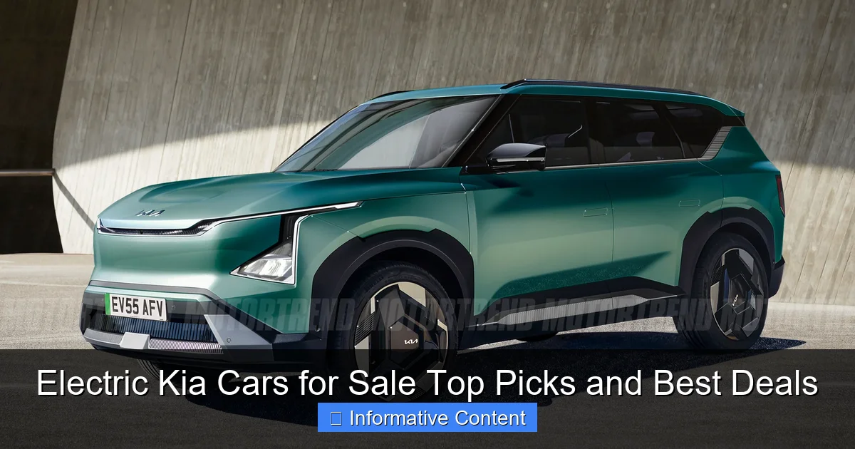Electric Kia Cars for Sale Top Picks and Best Deals