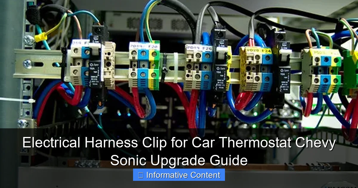 Electrical Harness Clip for Car Thermostat Chevy Sonic Upgrade Guide