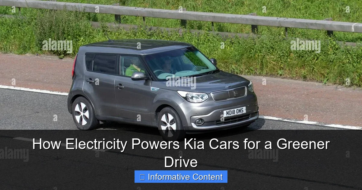 How Electricity Powers Kia Cars for a Greener Drive