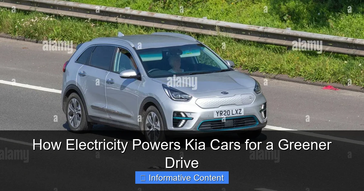 How Electricity Powers Kia Cars for a Greener Drive