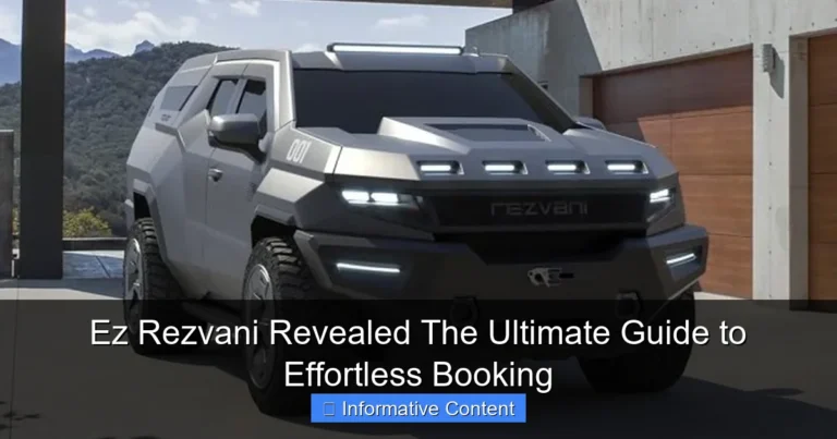 Ez Rezvani Revealed The Ultimate Guide to Effortless Booking