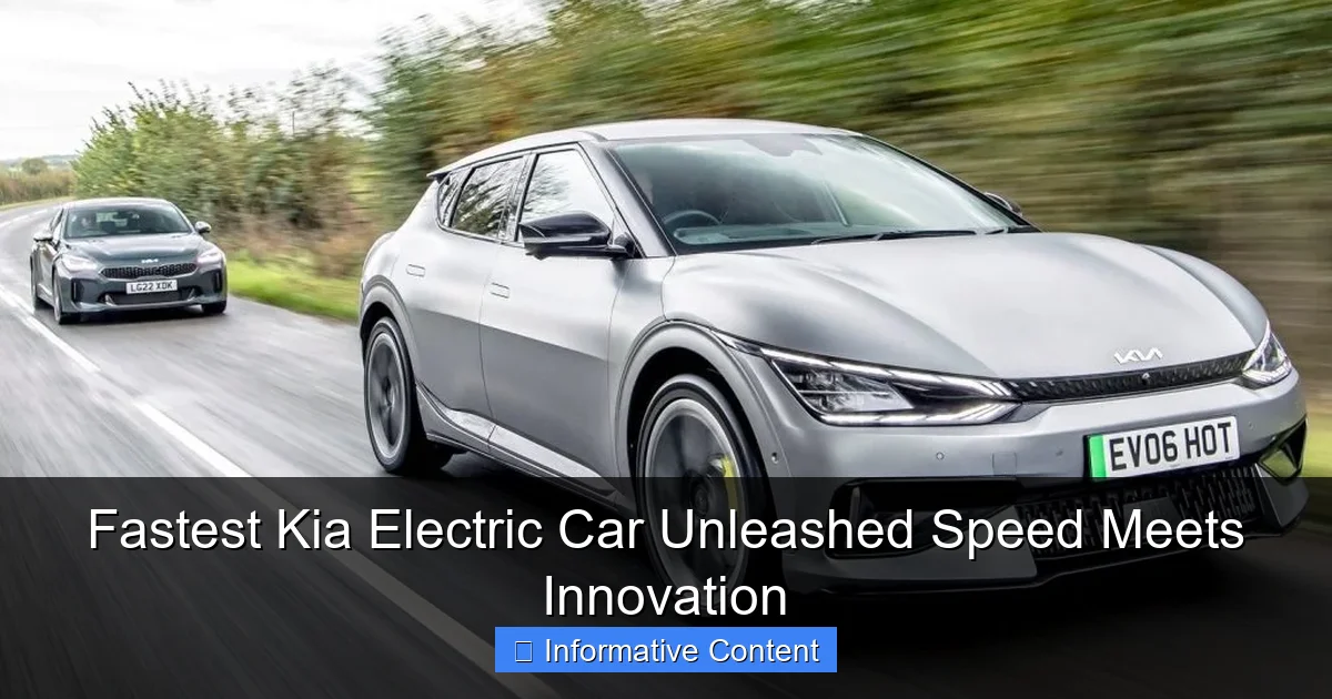 Fastest Kia Electric Car Unleashed Speed Meets Innovation
