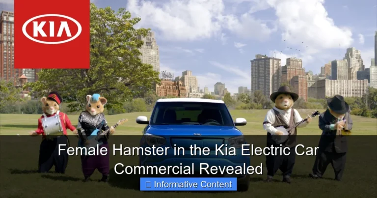 Female Hamster in the Kia Electric Car Commercial Revealed