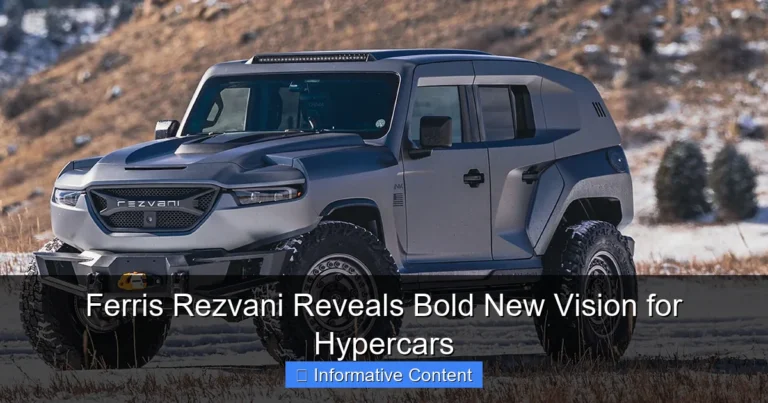 Ferris Rezvani Reveals Bold New Vision for Hypercars